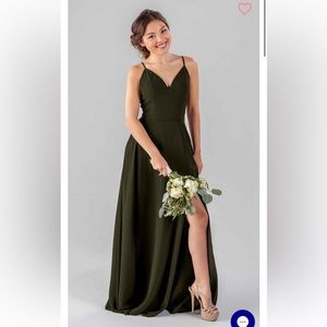 Size 4/6 Olive Green Bridesmaid Dress